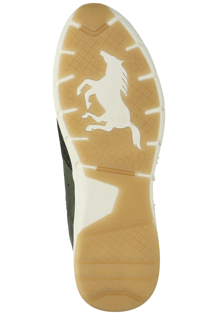Mustang Sneaker Lederimitat/Textil Oliv