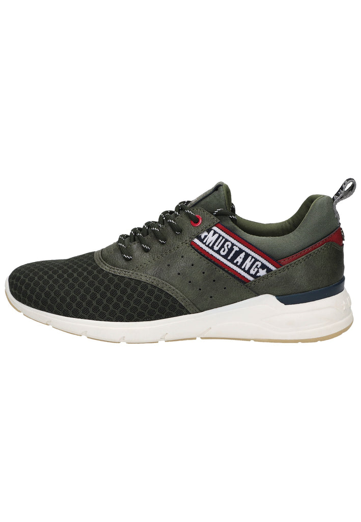 Mustang Sneaker Lederimitat/Textil Oliv