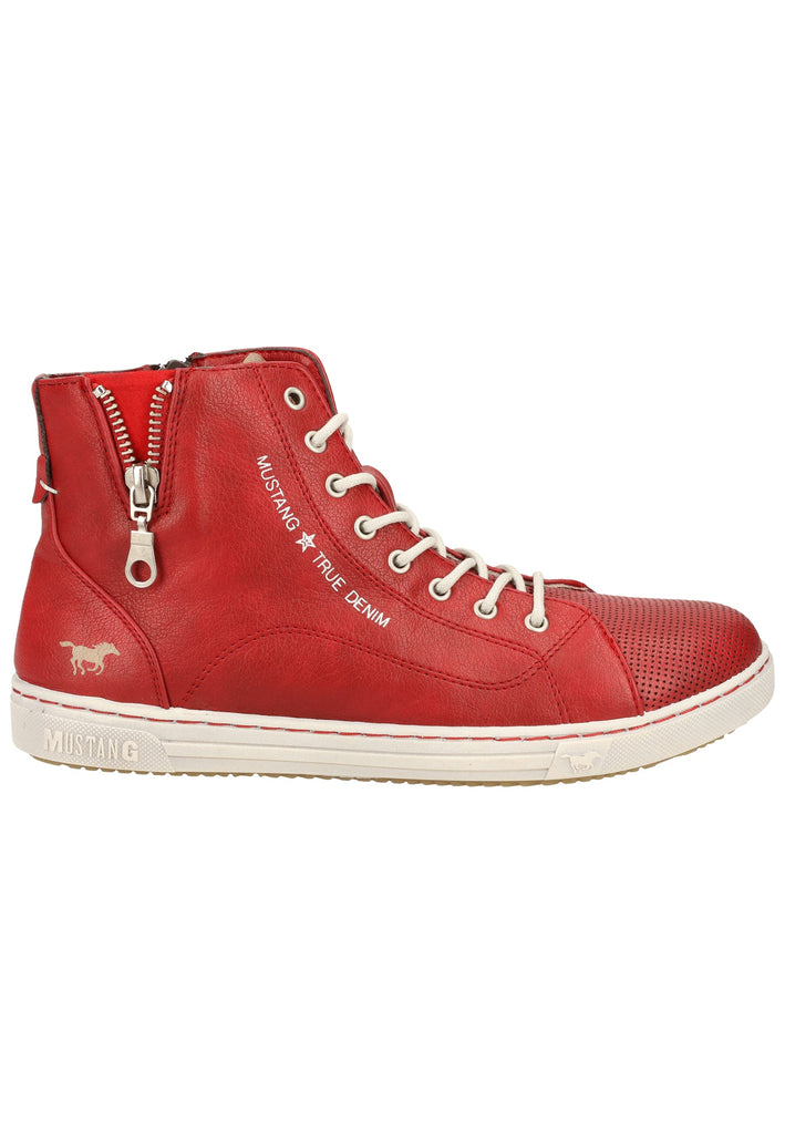 Mustang Sneaker Lederimitat/Textil Rot