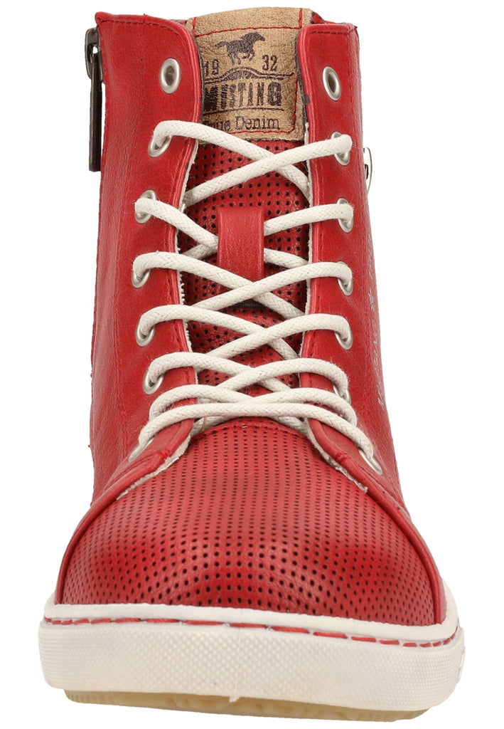 Mustang Sneaker Lederimitat/Textil Rot
