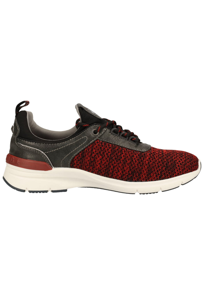 Mustang Sneaker Lederimitat/Textil Rot/Schwarz