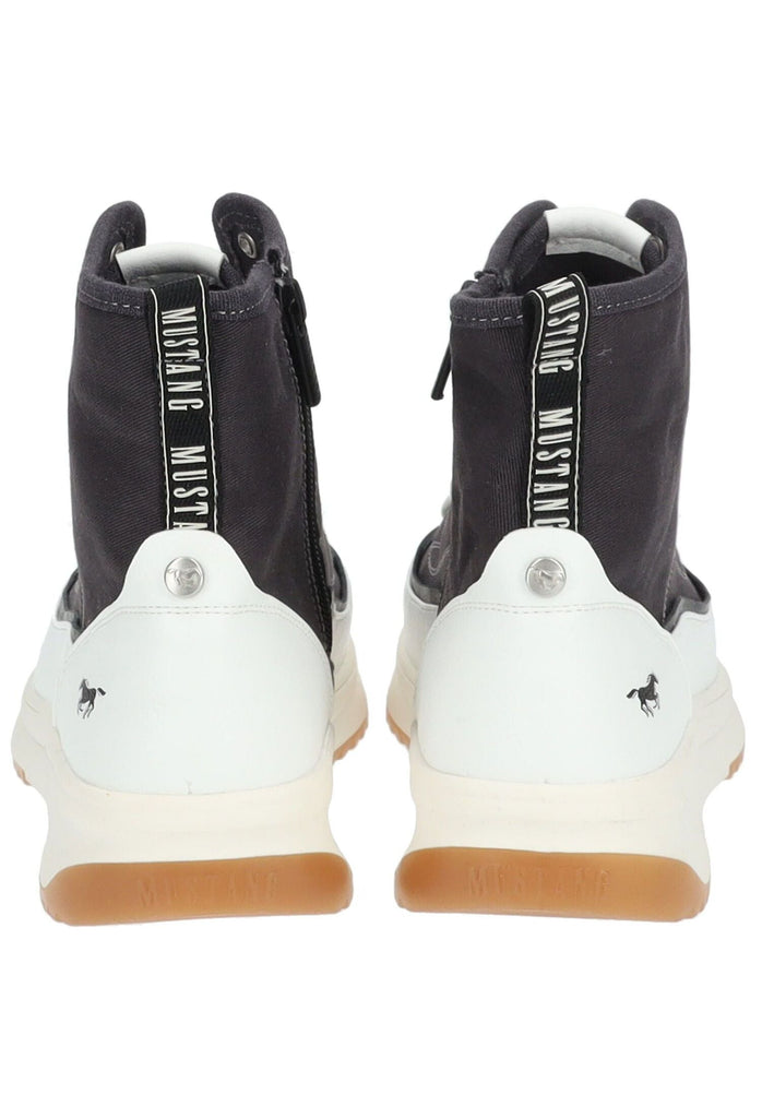 Mustang Sneaker Lederimitat/Textil Schwarz