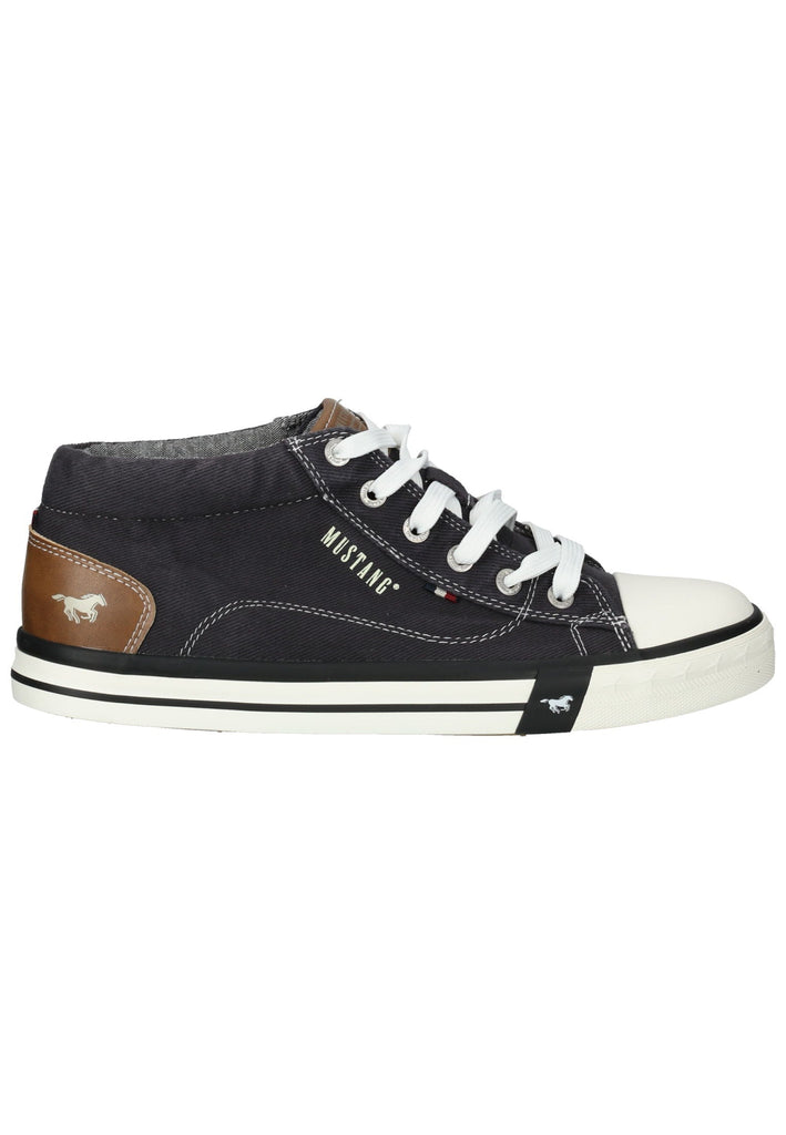 Mustang Sneaker Lederimitat/Textil Schwarz