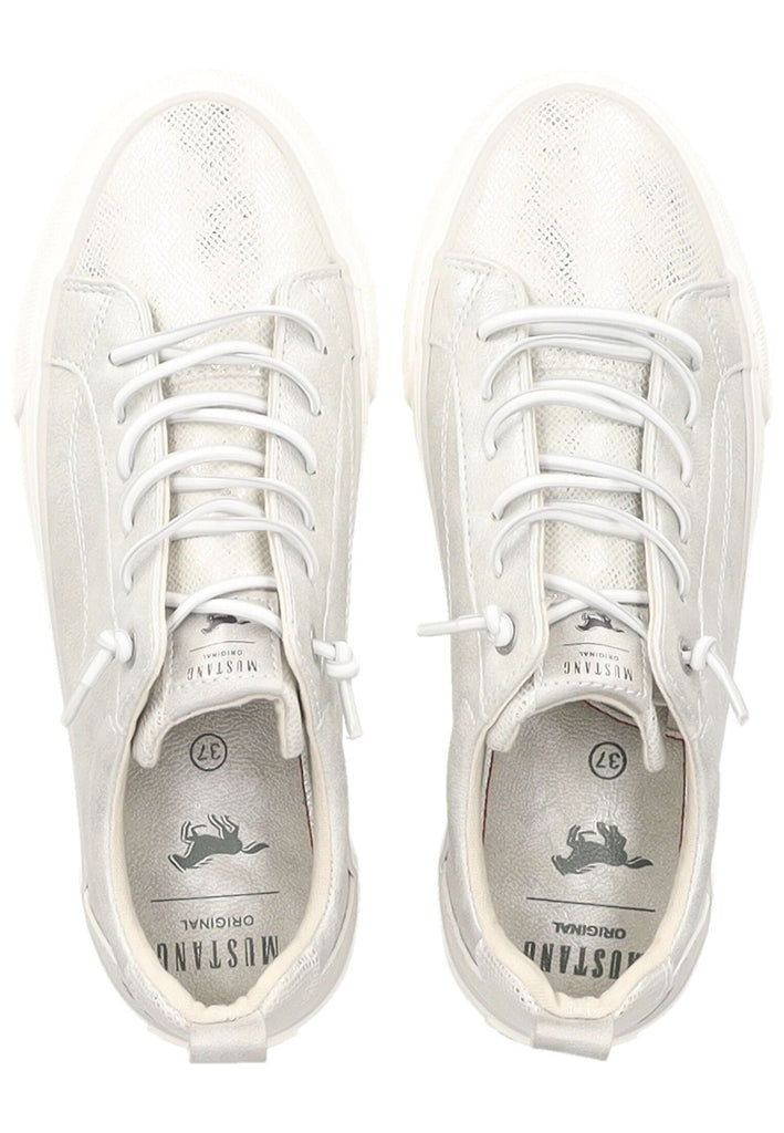 Mustang Sneaker Lederimitat/Textil Silber