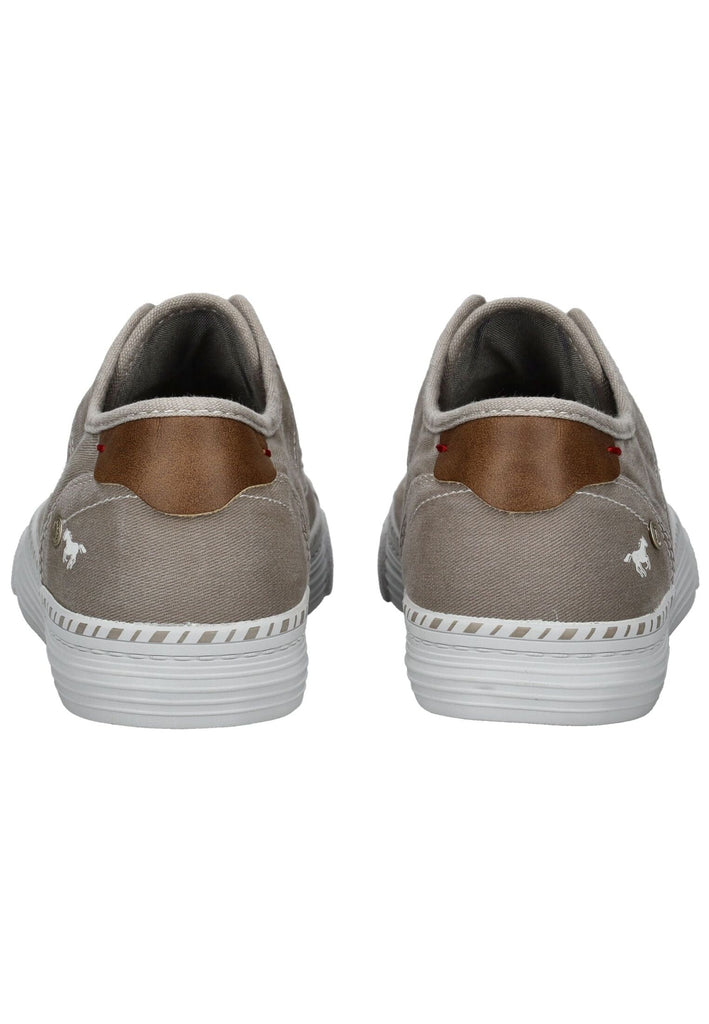 Mustang Sneaker Lederimitat/Textil Silber/grau