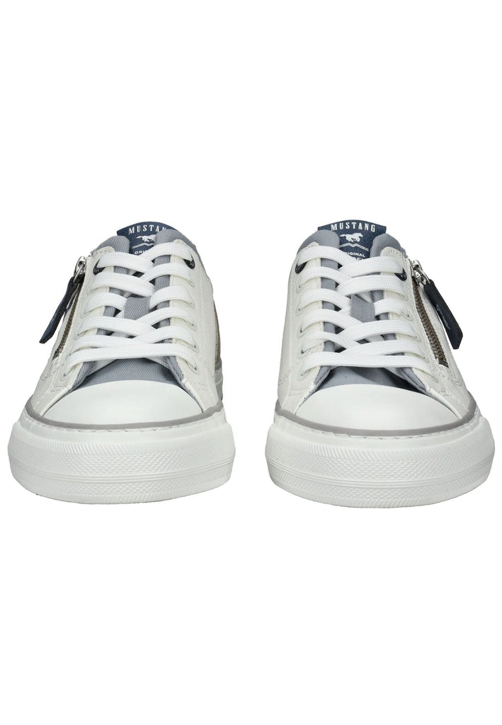 Mustang Sneaker Lederimitat/Textil Weiß