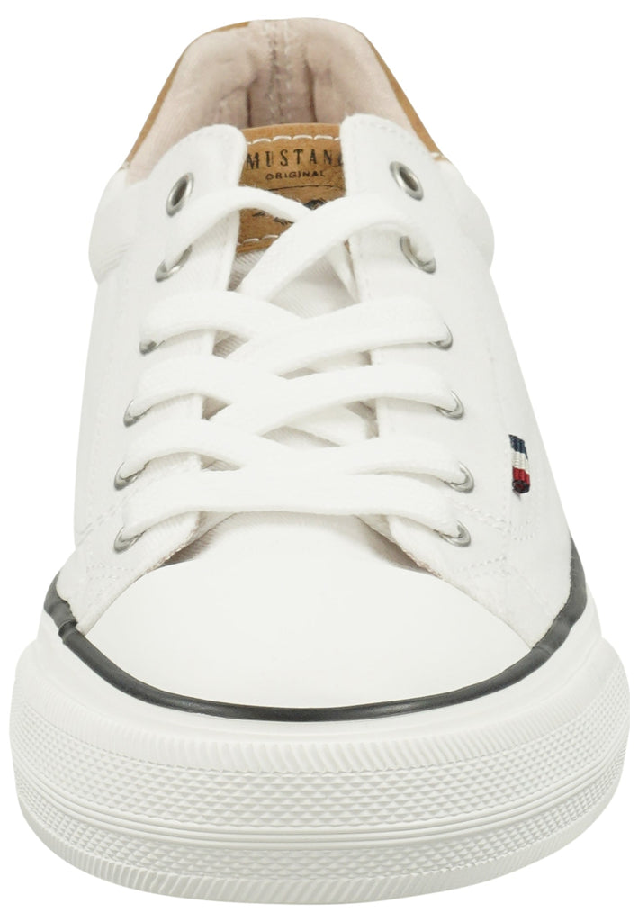 Mustang Sneaker Lederimitat/Textil Weiß