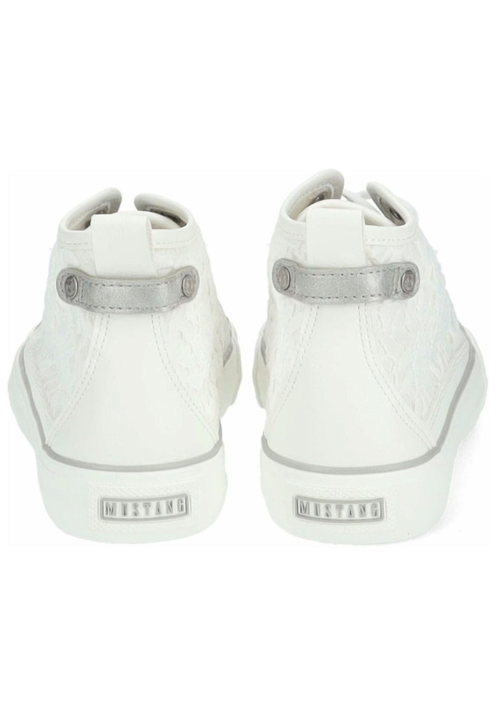 Mustang Sneaker Lederimitat/Textil Weiß