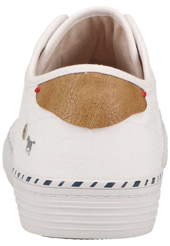 Mustang Sneaker Lederimitat/Textil Weiß