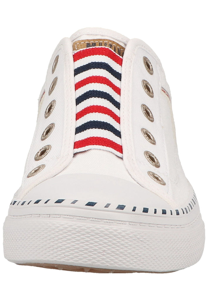 Mustang Sneaker Lederimitat/Textil Weiß