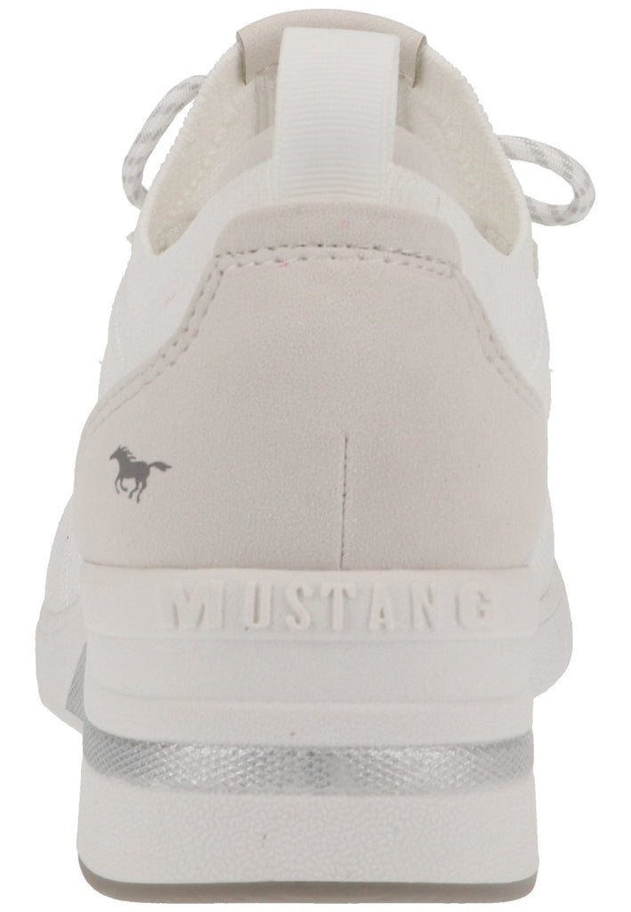 Mustang Sneaker Lederimitat/Textil Weiß