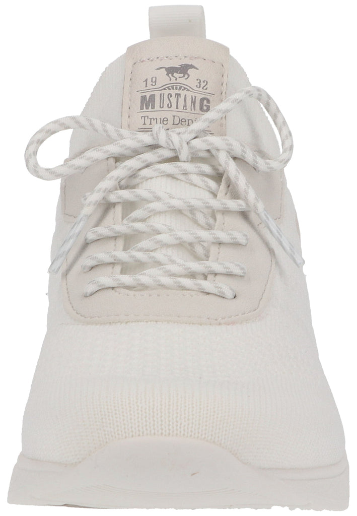 Mustang Sneaker Lederimitat/Textil Weiß