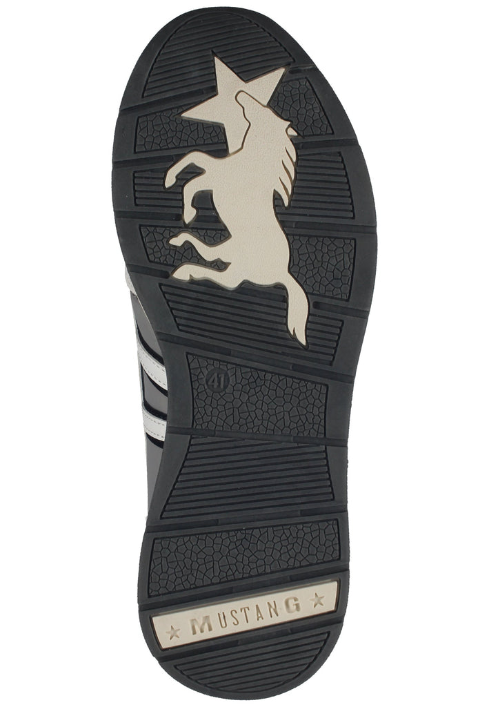 Mustang Sneaker Lederimitat/Textil Weiß/Grau