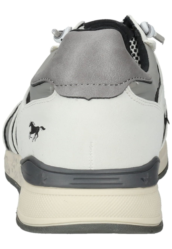 Mustang Sneaker Lederimitat/Textil Weiß/Grau