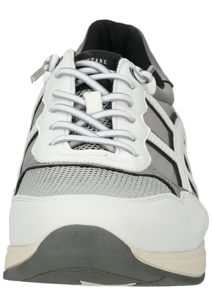 Mustang Sneaker Lederimitat/Textil Weiß/Grau
