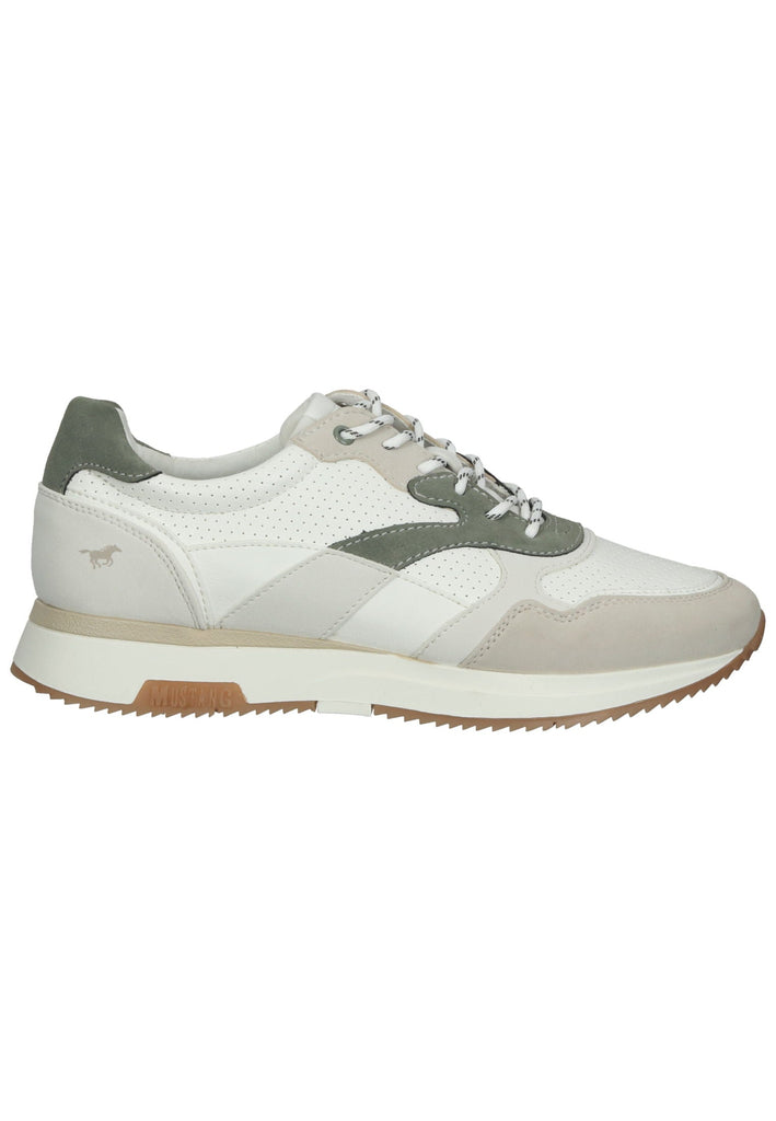 Mustang Sneaker Lederimitat Weiß/Beige