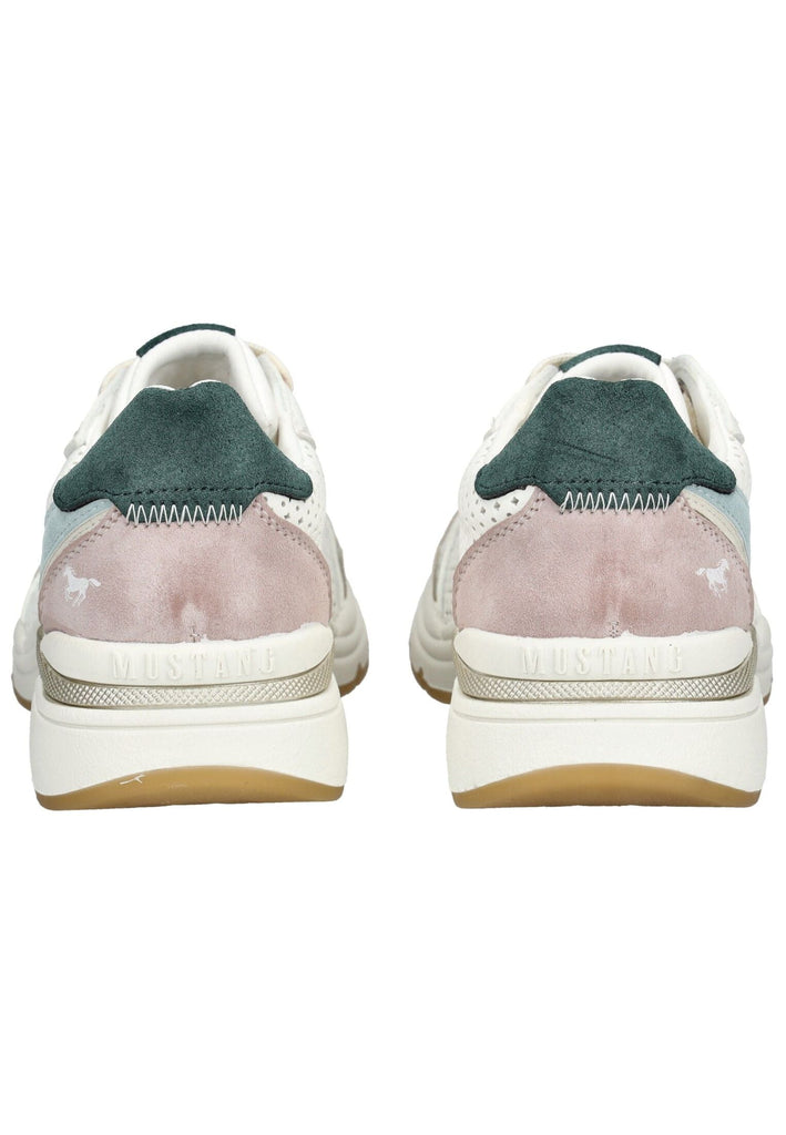 Mustang Sneaker Lederimitat Weiß/Grün
