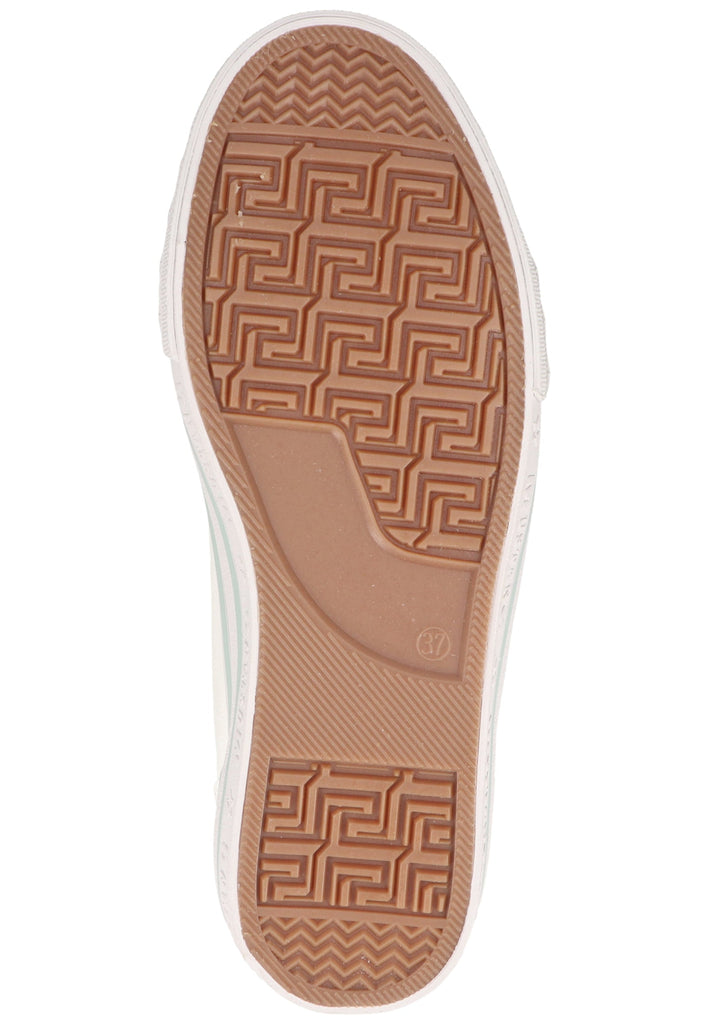 Mustang Sneaker Lederimitat Weiß/Grün