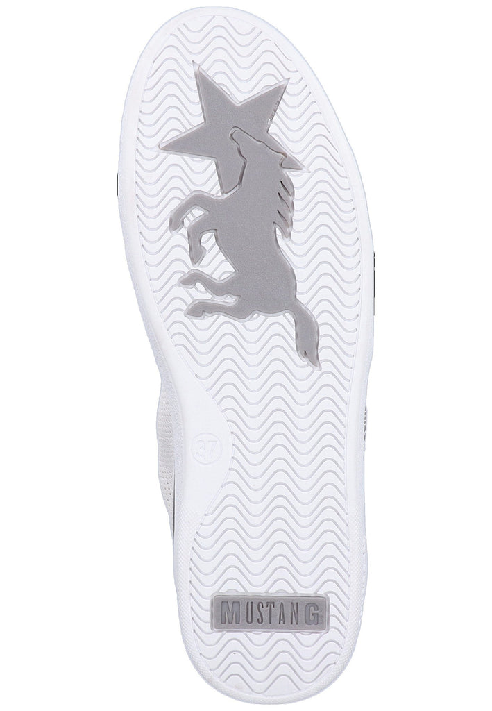 Mustang Sneaker Lederimitat Weiß/Silber