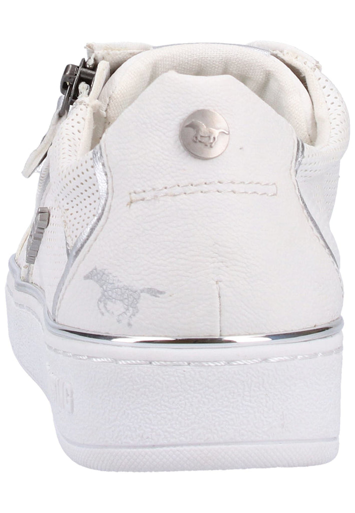 Mustang Sneaker Lederimitat Weiß/Silber
