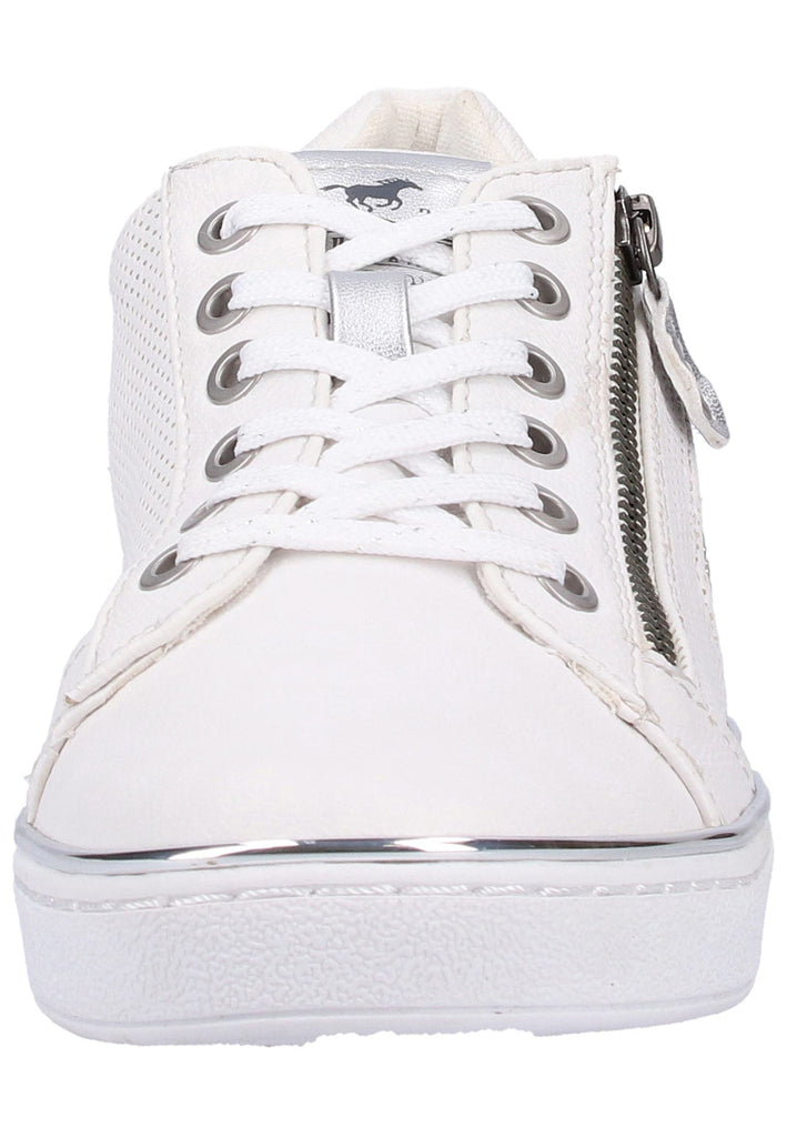 Mustang Sneaker Lederimitat Weiß/Silber