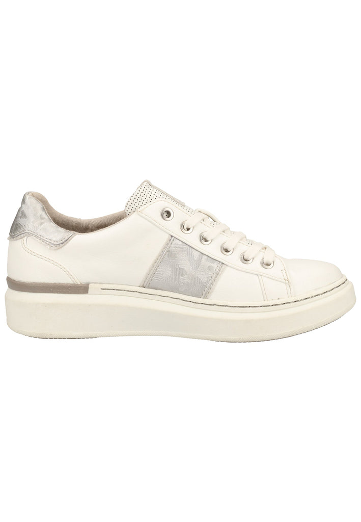 Mustang Sneaker Lederimitat Weiß/Silber