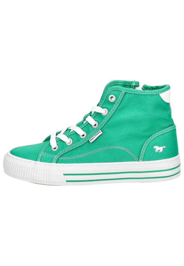 Sneaker Mustang Sneaker Lederimitat/Textil Grün