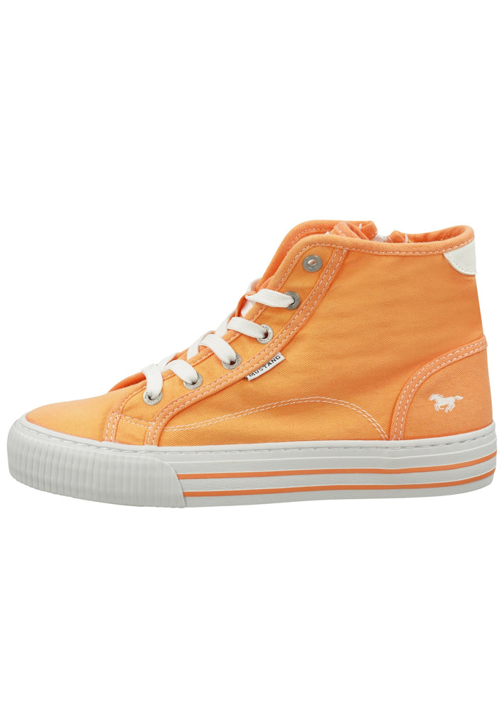 Sneaker Mustang Sneaker Lederimitat/Textil Orange
