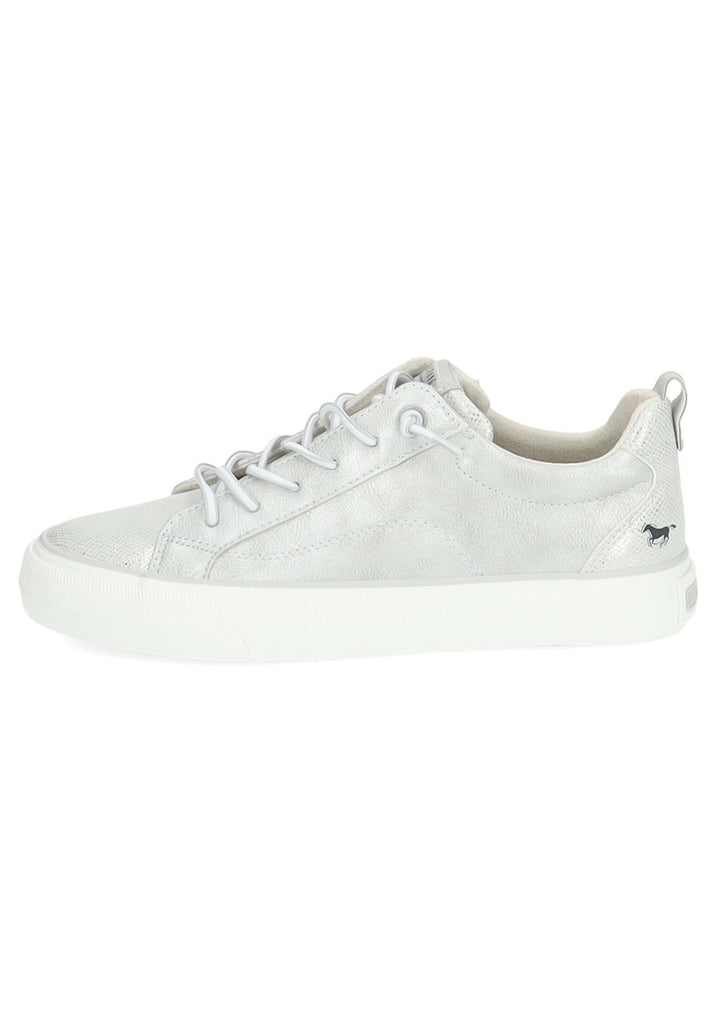 Sneaker Mustang Sneaker Lederimitat/Textil Silber