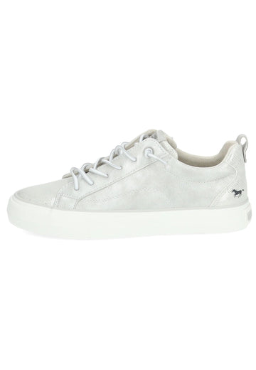 Sneaker Mustang Sneaker Lederimitat/Textil Silber