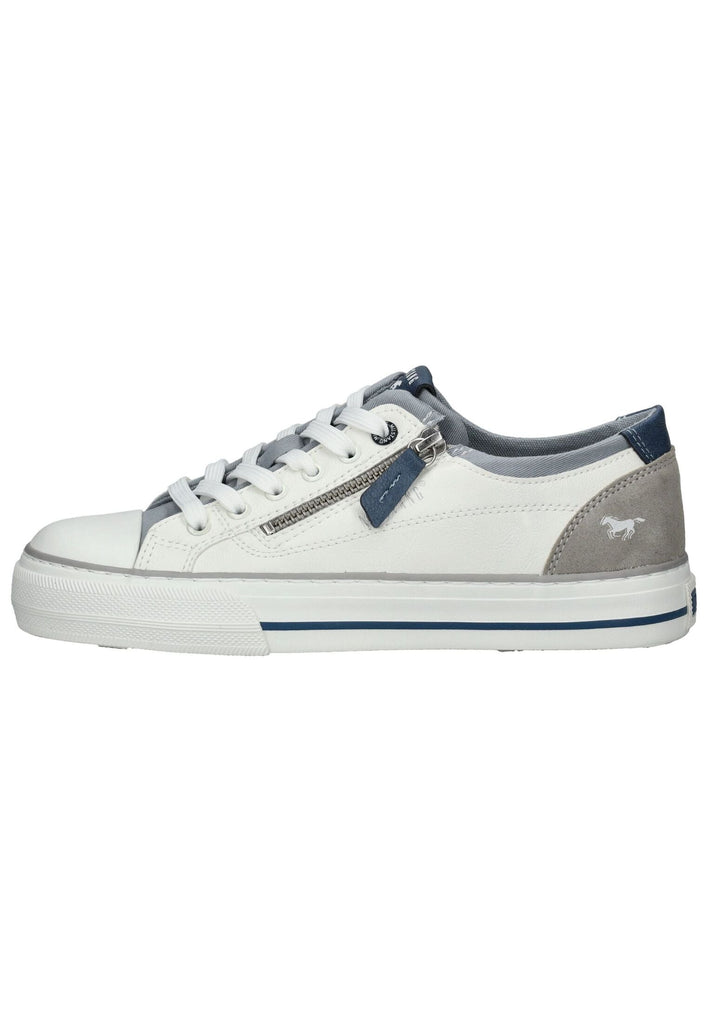 Sneaker Mustang Sneaker Lederimitat/Textil Weiß
