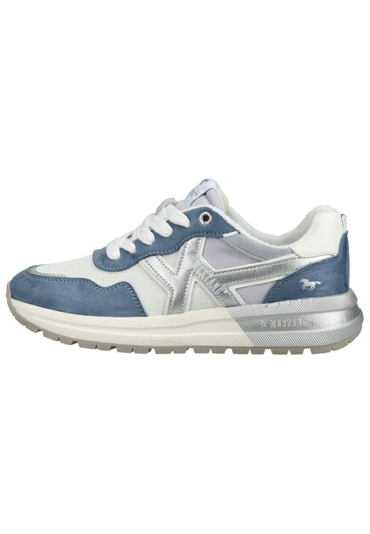 Mustang Sneaker Textil Hellblau/Silber