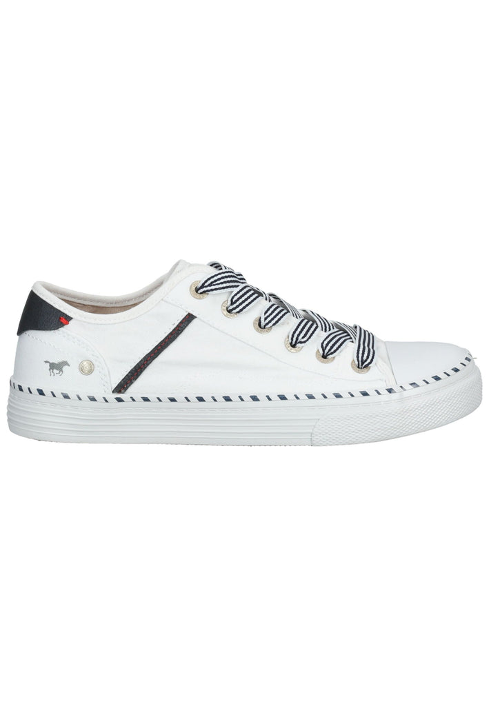 Mustang Sneaker Textil Weiß/Blau