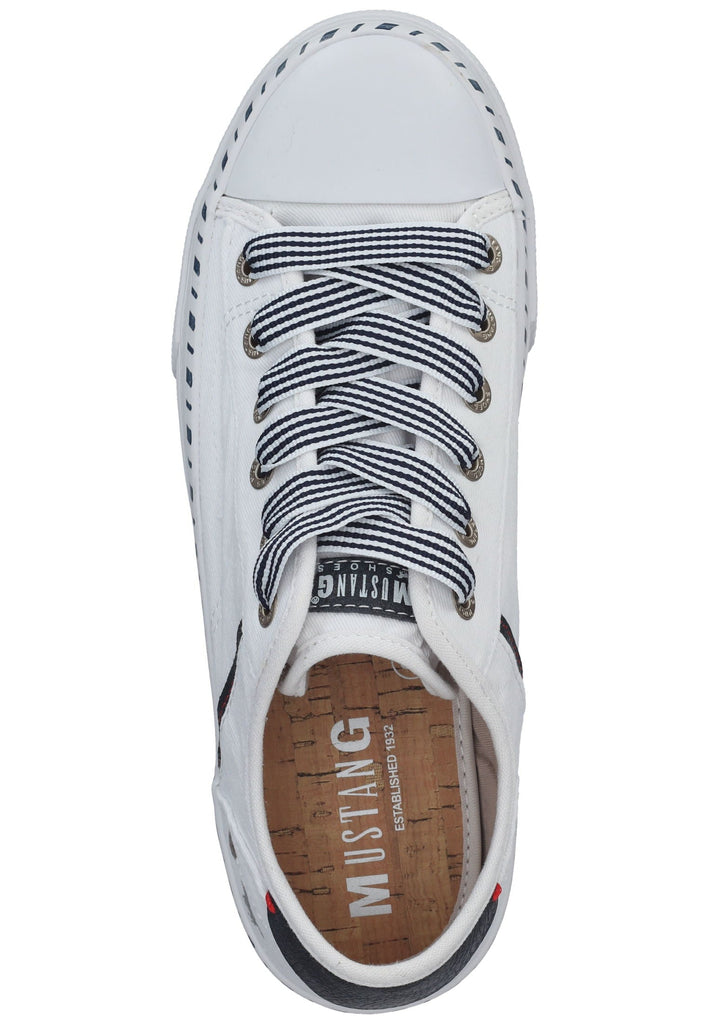 Mustang Sneaker Textil Weiß/Blau
