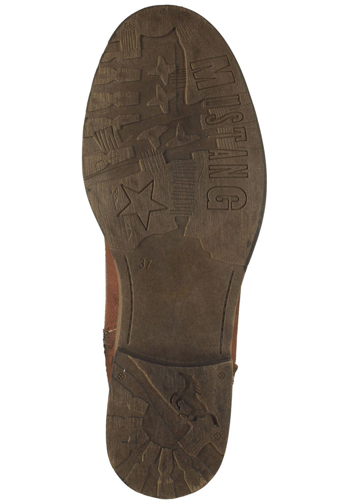 Mustang Stiefel Leder/Textil Cognac Warmfutter