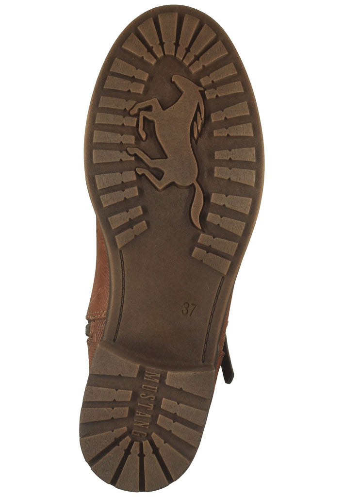 Mustang Stiefel Lederimitat Cognac