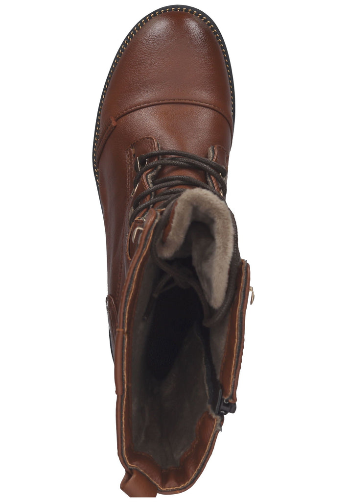 Mustang Stiefel Lederimitat Cognac