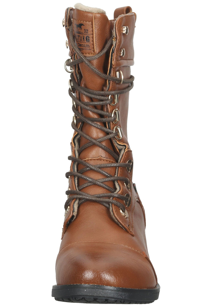 Mustang Stiefel Lederimitat Cognac
