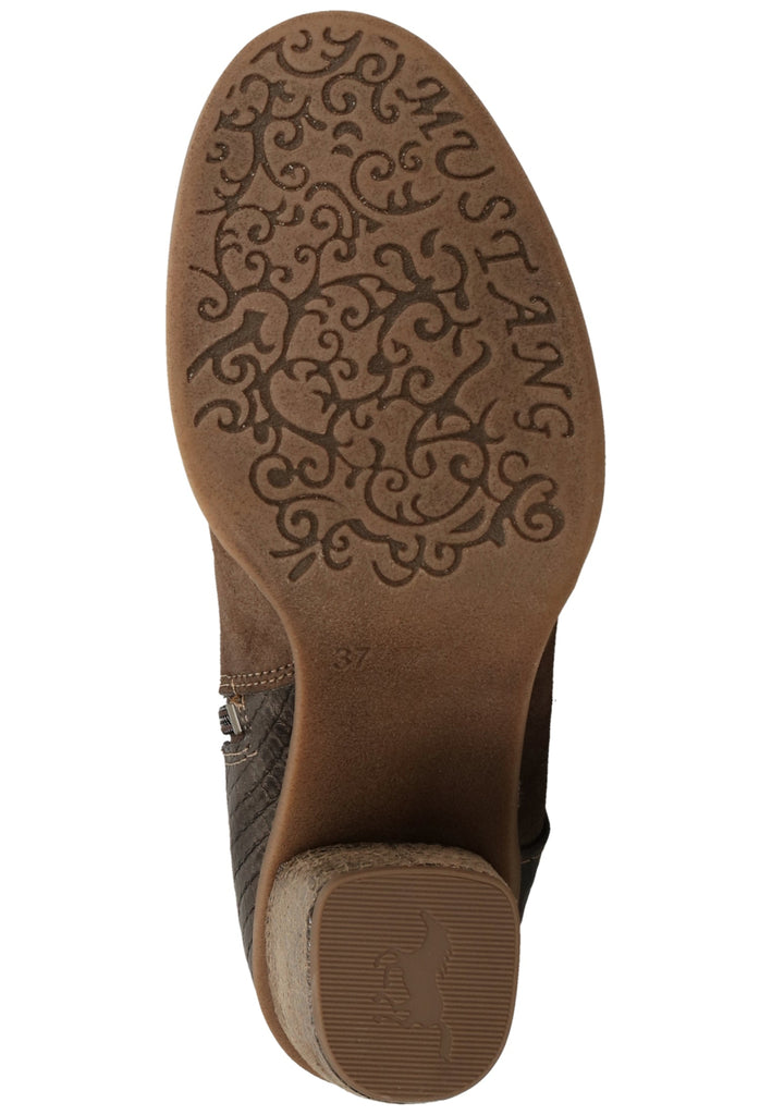 Mustang Stiefel Lederimitat Dunkelbraun