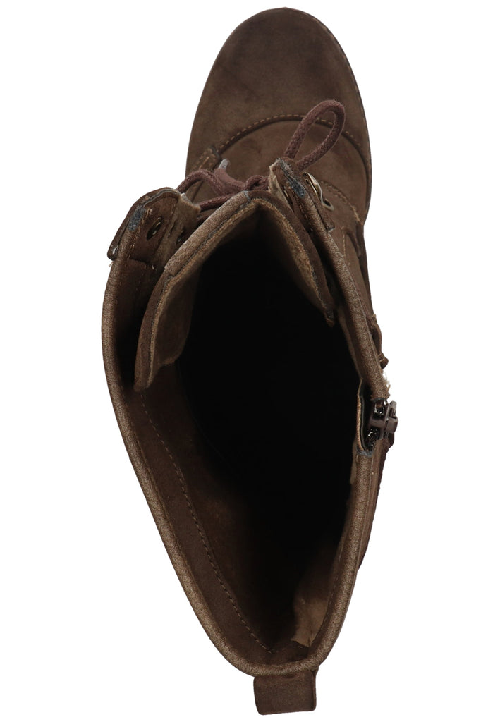 Mustang Stiefel Lederimitat Dunkelbraun