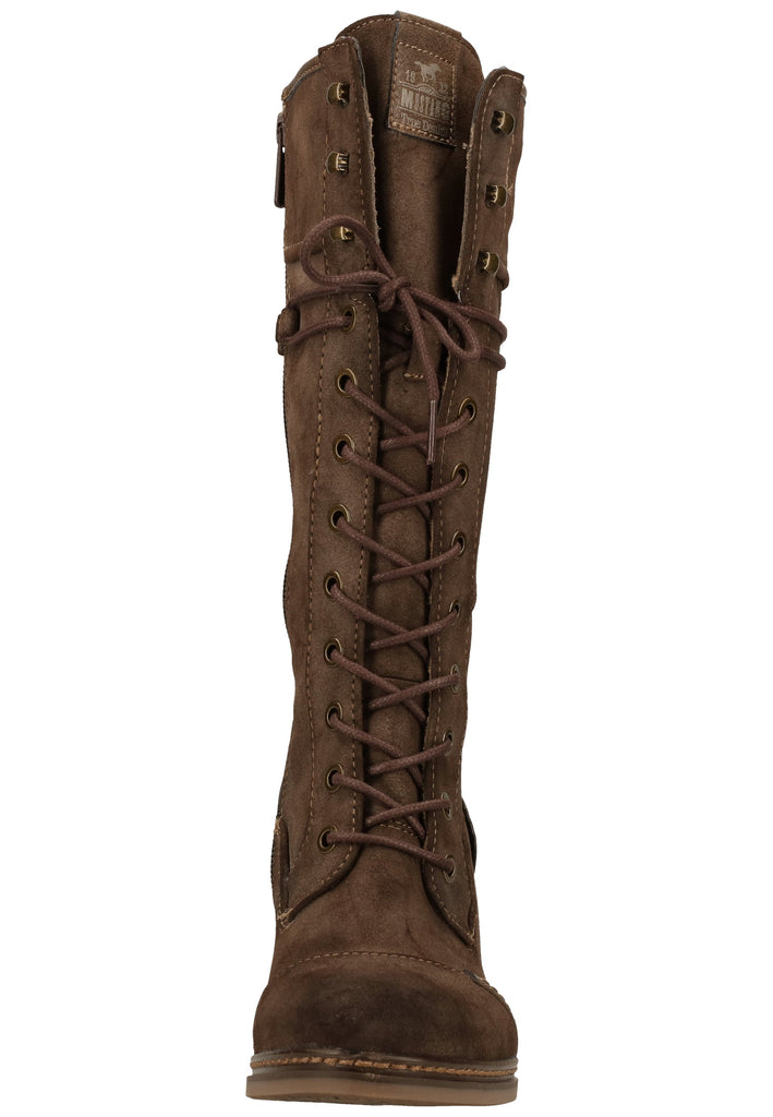 Mustang Stiefel Lederimitat Dunkelbraun
