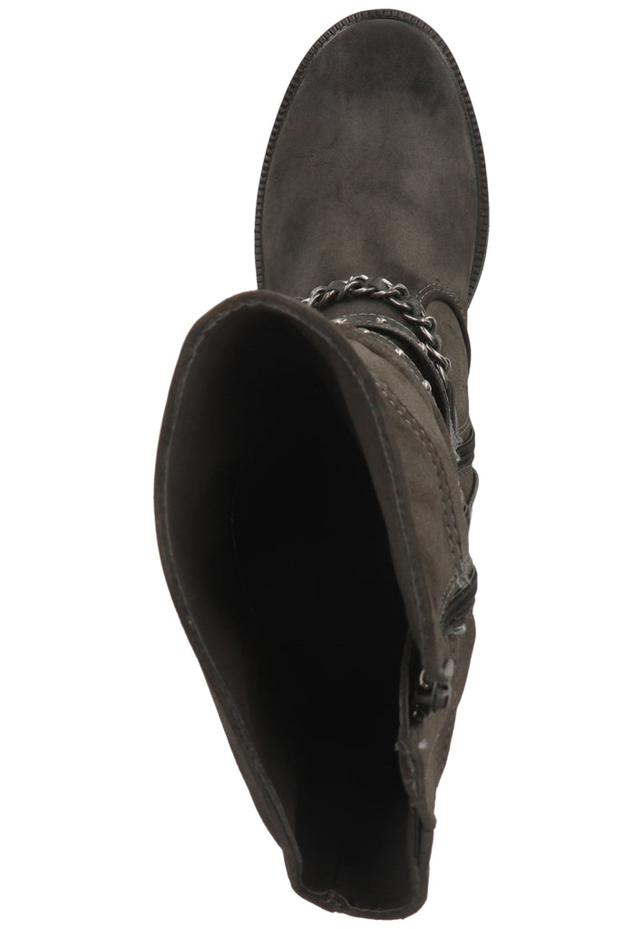 Mustang Stiefel Lederimitat Dunkelgrau