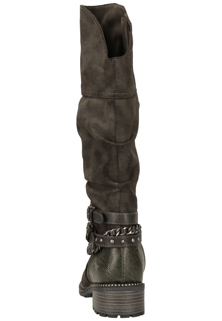Mustang Stiefel Lederimitat Dunkelgrau