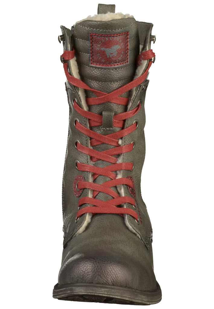 Mustang Stiefel Lederimitat Dunkelgrau
