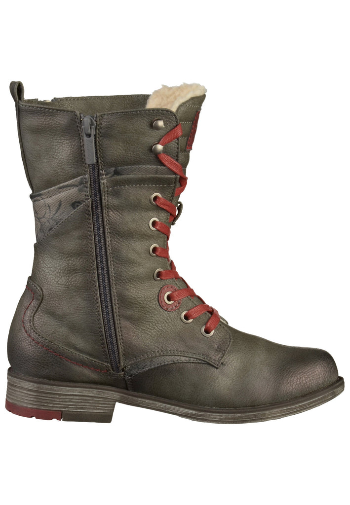 Mustang Stiefel Lederimitat Dunkelgrau