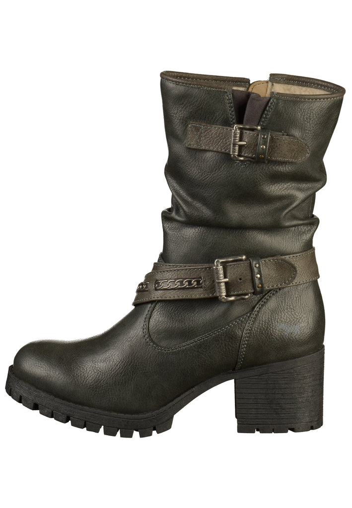 Mustang Stiefel Lederimitat Grau