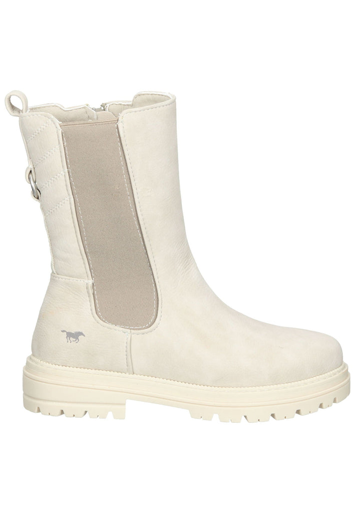Mustang Stiefel Lederimitat Ivory