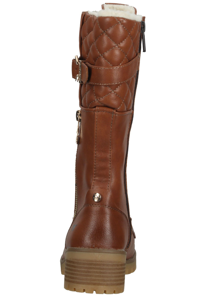 Mustang Stiefel Lederimitat Kastanie Warmfutter
