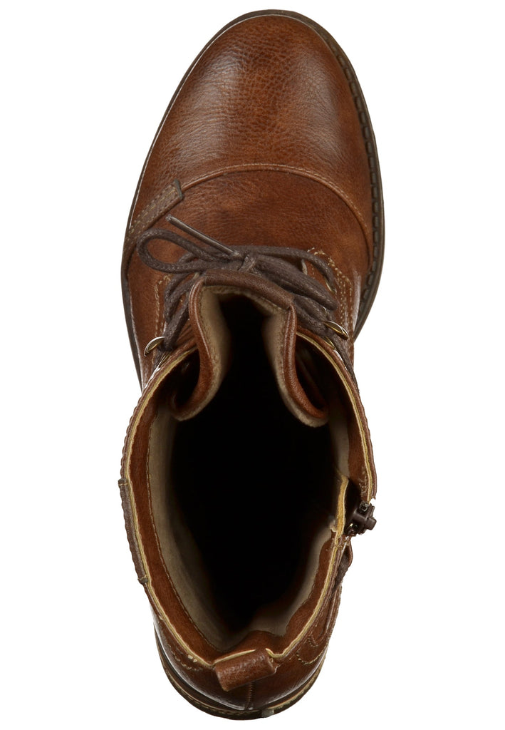 Mustang Stiefel Lederimitat Mittelbraun