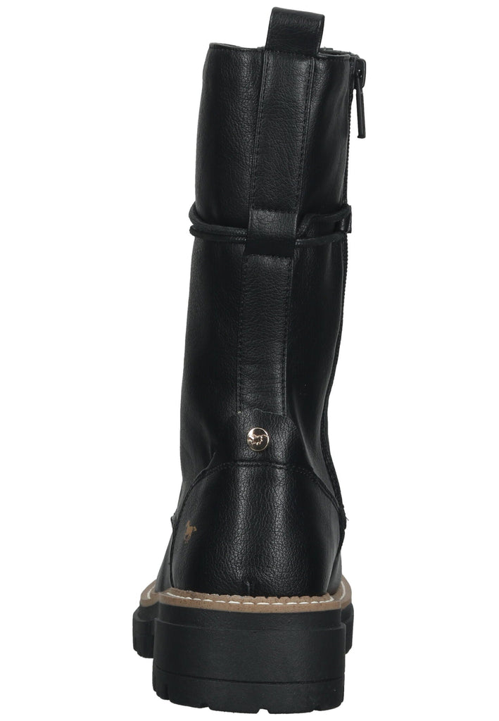 Mustang Stiefel Lederimitat Schwarz